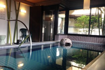 Relax in the indoor hotsprings