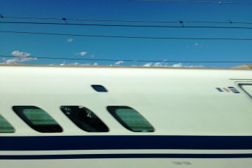 <p>This is what happens when you try to take a photo of an onward coming Shinkansen Bullet Train</p>
