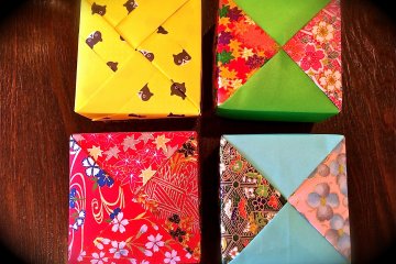 Origami designs handmade by Kazuko Iwasaki