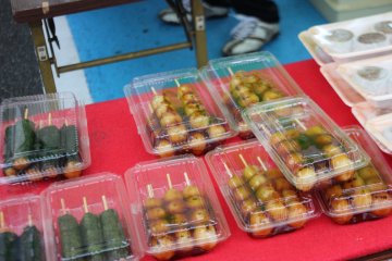Dango - nourriture très populaire vendue partout au Japon