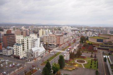 The view from my hotel room in the day.
