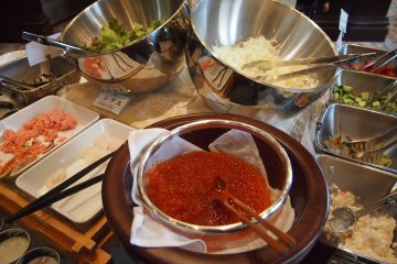 I loved the ikura; it was the first hotel I have been to that served Ikura for a breakfast buffet.