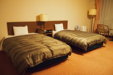 The rooms are very big and equipped with all the necessary amenities.