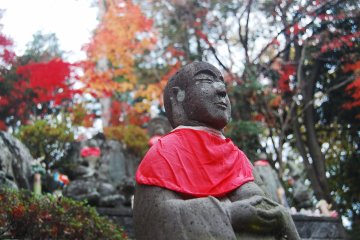 Dedicated monk statue