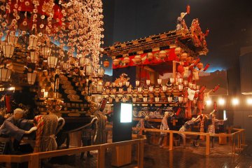The floats or Yatai that used in festival