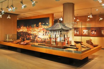 The miniature of former Yatai on the second floor