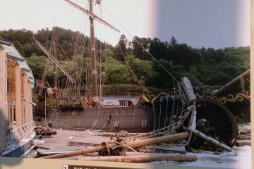 <p>Una foto del museo detalla el gran da&ntilde;o ocasionado por el tsunami al barco. Despu&eacute;s de dos a&ntilde;os de restauraci&oacute;n el barco est&aacute; abierto al p&uacute;blico de nuevo.</p>