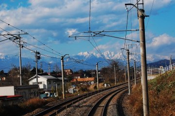 Japan Alpine during the way to Matsumoto