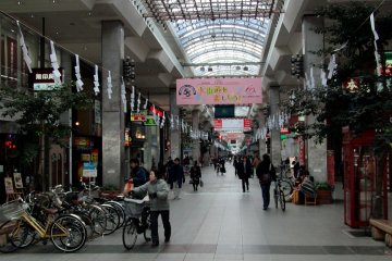 Inside the arcade