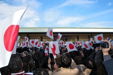 Imperial Palace Tokyo on New Year's