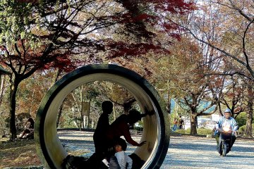 Old waterpipe is now children’s playtoy