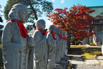 Dedicated monk statue