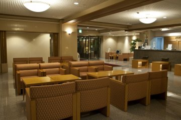 View of the lounge and the front desk
