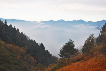  Paysage mystique sur les montagnes depuis le Parc Muse