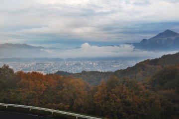 Vue sur la ville depuis le parc Muse
