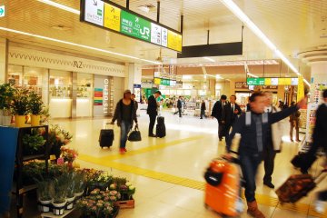 Busy station in Kumagaya