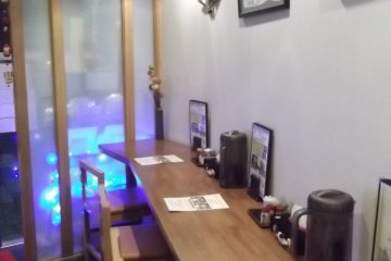 <p>The view from my seat along the counter</p>