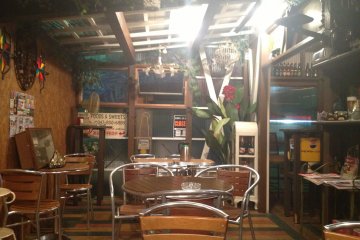 <p>Tarted up garden shed as outdoor dog-friendly seating</p>