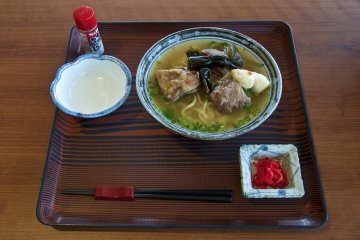 Okinawan soba: You can enjoy this delicious local dish among other local cuisine specialties at the hotel restaurant