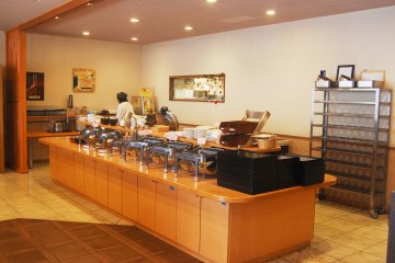 Restaurant in the morning