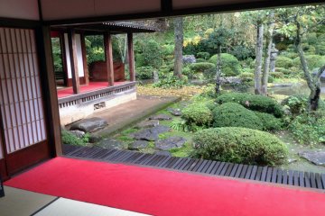 <p>A stunning view of the garden from the veranda of&nbsp;Gyokusenji Temple in the town of Tsuruoka, Yamagata Prefecture</p>