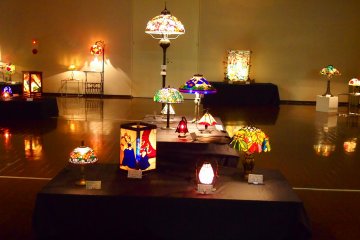 Stained glass art at the Citizens Gallery