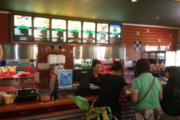<p>Dozens of the workers at the Chili's Restaurants on Kadena Air Base are placed by the bilingual job staffing agencies</p>