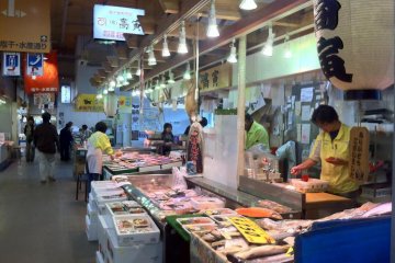 more fish than you can imagine at Akita Citizens market one of the freshest fish markets north of Tsukiji
