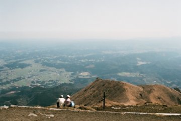 The surrounding lands as seen from the peaks of Kirishima