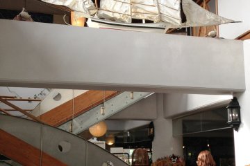 The modern yet calming lobby takes you to the onsen or the function rooms and dining area.