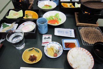 Breakfast was not buffet style; your own plate is waiting for you