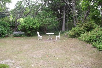 <p>The garden at the hostel</p>