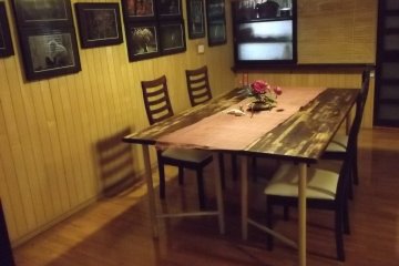 <p>The common room at the hostel</p>