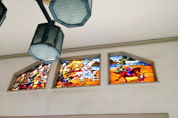 <p>Literally translated as the Octopus Guardian of Children, these pictures at Takajizo tell the story of the guardian Jizo who saved Kishiwada Castle by transforming himself as a giant octopus.</p>