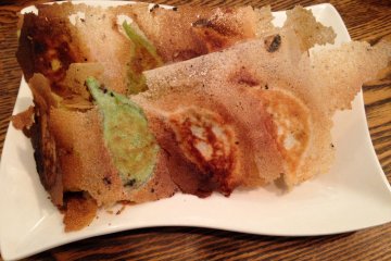 <p>Sakura's trademark fried gyoza</p>