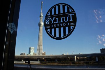<p>Shot of the Tokyo Skytree&nbsp;from inside Tully's.</p>