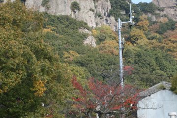 The nearest parking is a good thirty minutes downhill, but you don't have to walk to the peak of the mountains to reach the temple. There are ways to the summit for the explorers out there.