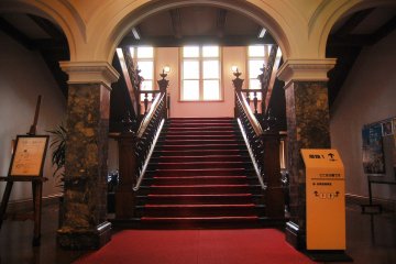 <p>To the second floor</p>