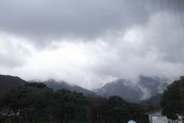 <p>The unpromising view from the bus, even before we started into the mountains</p>