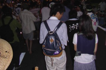 A couple enjoying the festival