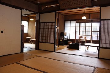 <p>From the first floor entrance, looking towards the examination room and waiting room</p>