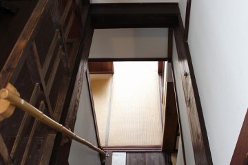 <p>The stairwell connecting the first and second floor</p>