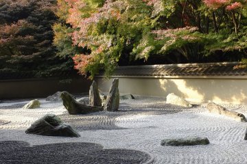 <p>This garden has a mixture of modern and traditional</p>