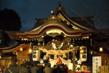 Prayers at main shrine.