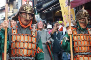 Unique uniforms of the 'dragon' warriors.
