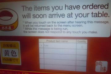 <p>Here you can see the English version of the touch screen</p>