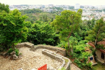 <p>View of Naha from Sueyoshi Shrine</p>