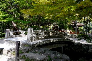 Stone bridge over a stream