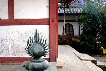 <p>One of the buildings is being rebuilt, and this is the roof decoration</p>