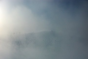 <p>Summit of Karamatsu through the clouds</p>